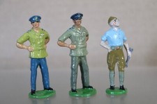 BRITAINS RE PAINTED WWII ROYAL AIR FORCE RAF PILOTS  MECHANIC in SHORT SLEEVES