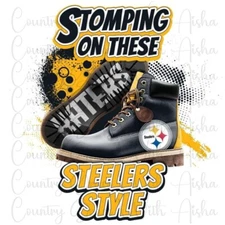 Sublimation Transfer Steelers Football Ready To Press Heat Transfer