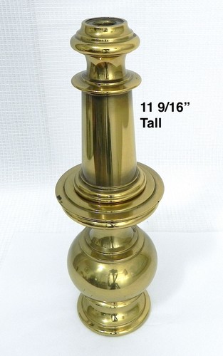 Vintage STIFFEL Messing Ton Tischlampe Körper Abstandhalter 2 Teile 11 9/16" hoch sauber - Bild 2 von 8