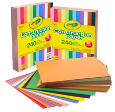Crayola Construction Paper 480ct 2 Pck - Bulk School Supplies for Kids