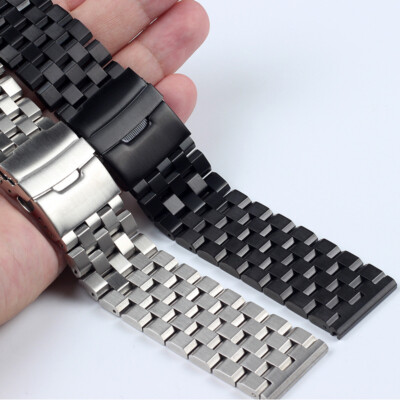 Premium Solid Stainless Steel Watch Strap Band Metal Business 18/20/22/24/26mm