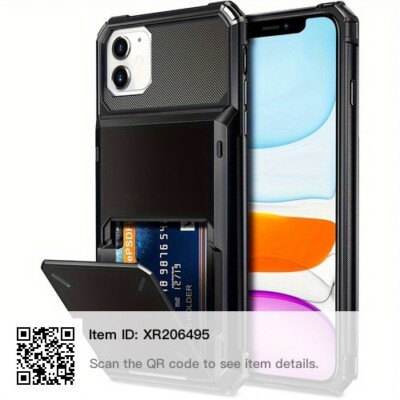 For iPhone 15 Pro Max 14 13 Case Wallet with 5-Card Pocket Card Slots Cover For