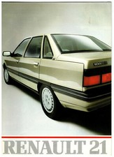 Renault 21 UK Sales Brochure 1986 TL TS GTS GTD RS RX TXE
