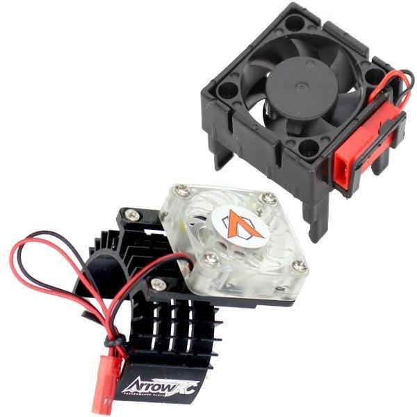 Powerhobby ESC + Motor Cooling Fan Black FOR Traxxas Velineon VXl-3 Ruster