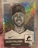 Jacob Stallings Marlins Topps Chrome 2023  #92 Black and White Mini Diamonds