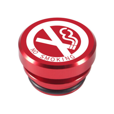 Universal Red NO SMOKING Push Button Car Cigarette Lighter Cover 12V  Accessories