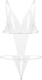 Sexy Lingerie Sleepwear Lace Women G-String Dress Underwear Babydoll Nightwear