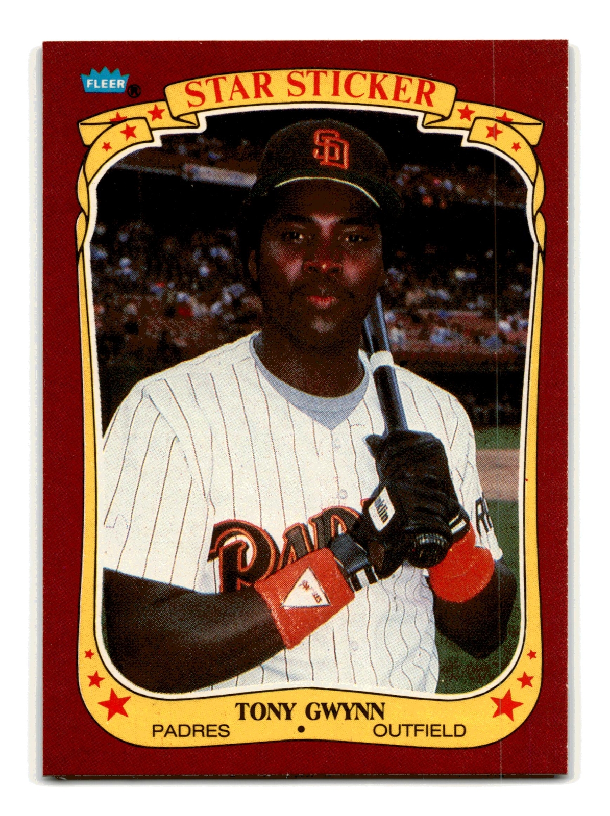 Tony Gwynn #50 Baseball Cards 1986 Fleer Star Stickers trading card — raw and PSA graded price guide
