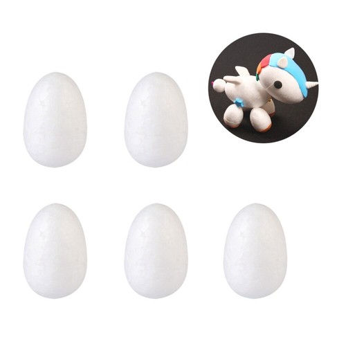 White Polystyrene Eggs Party Favor Supplies Fake Eggs Plain Unpainted Eggs - Picture 4 of 11