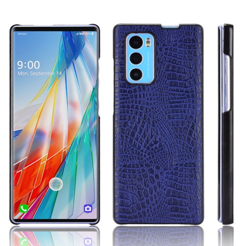 For LG Wing 5G Luxury Slim Matte Crocodile Leather Case Hybrid Hard Back Cover - Picture 21 of 36