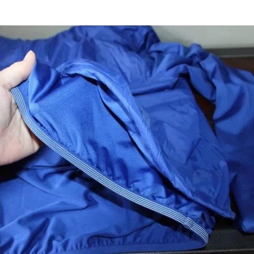 Chaqueta cortavientos deportiva ligera Avia con capucha 1/2 cremallera - azul - pequeña Foto 3 de 4