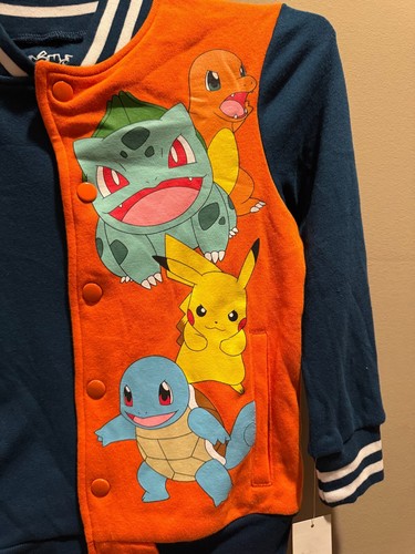 Pokemon Varsity Jacket Hybrid brand Kids XS NWT - Picture 8 of 8