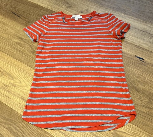 Michael Kors* T-shirt* grau/rot* Gr.M* TOP* NP80€* Sreifen* - Bild 2 von 3