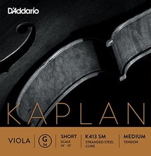 D'Addario Kaplan Viola G String, Short Scale, Medium Tension