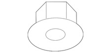 Genuine Nissan Ft Lower Control Arm Nut 54588-JG00A