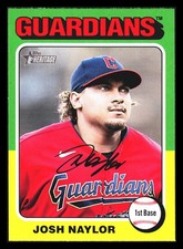 2024 Topps Heritage #302 Josh Naylor Cleveland Guardians