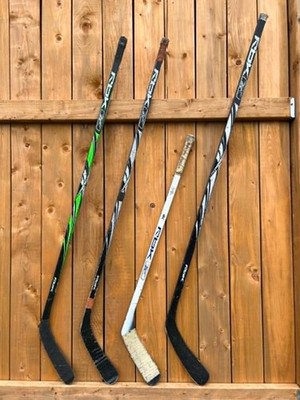 Set of 4 Vintage Wooden  Hockey Stick Sticks RBK