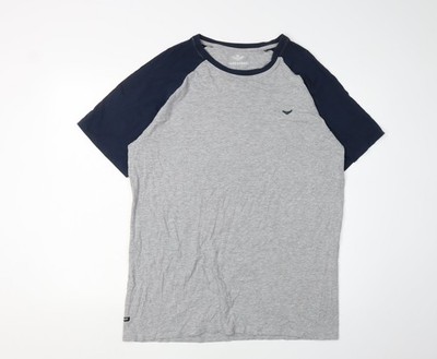 Threadbare Herren T-Shirt Grau XL Colourblock
