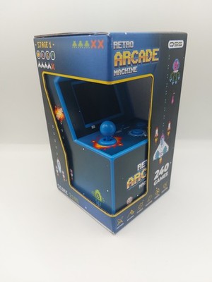 NEU Retro Arcade Mini-Spielautomat 200 integrierte Spiele (8-Bit, Grau) Konsole