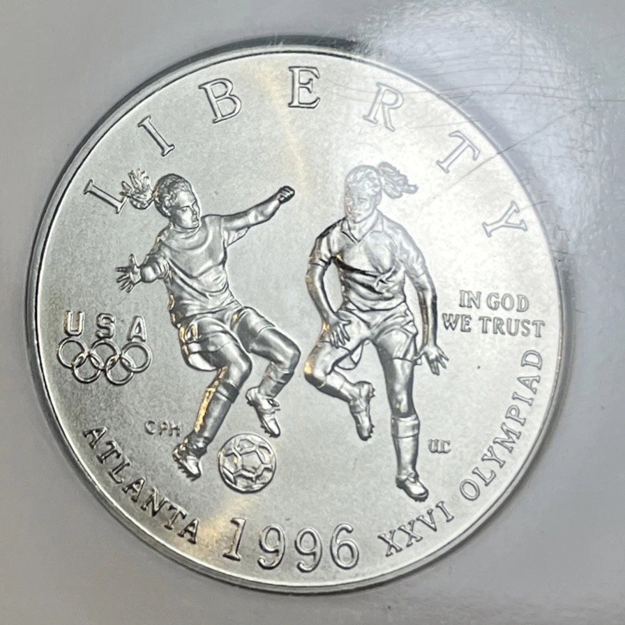 1996 -S Atlanta Olympics Soccer Half Dollar NGC MS70 Coin Only 52,836 Minted - Image 4 of 4
