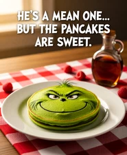 Dr Seuss The Grinch Pancakes Pan and Mix Gift Set by Ten Acre Gifts