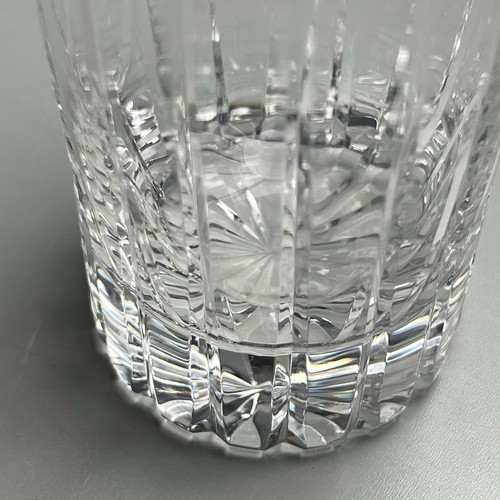SINGLE Williams-Sonoma Dorset Cut Crystal Highball Glass 5.75" Vertical Lines - Picture 3 of 13
