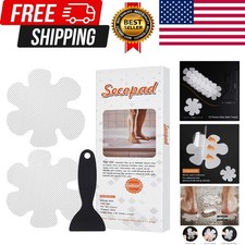 24PCS Bathtub Stickers Non-Slip, Safety Shower Treads Adhesive Appliques wit...