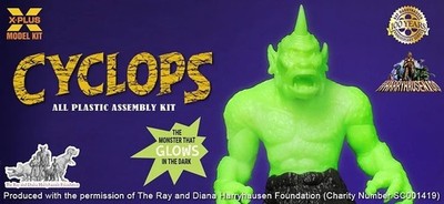 X-Plus Cyclops 7th Voyage of Sinbad Glow 1:35 Model Kit XPL200176