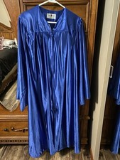 Royal Blue Graduation Gown Oak Hall 5 9 To 5 11. Shiny Blue.