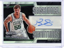 2024-25 Prizm Black Baylor Scheierman Rookie Silver Sensational Signatures Auto