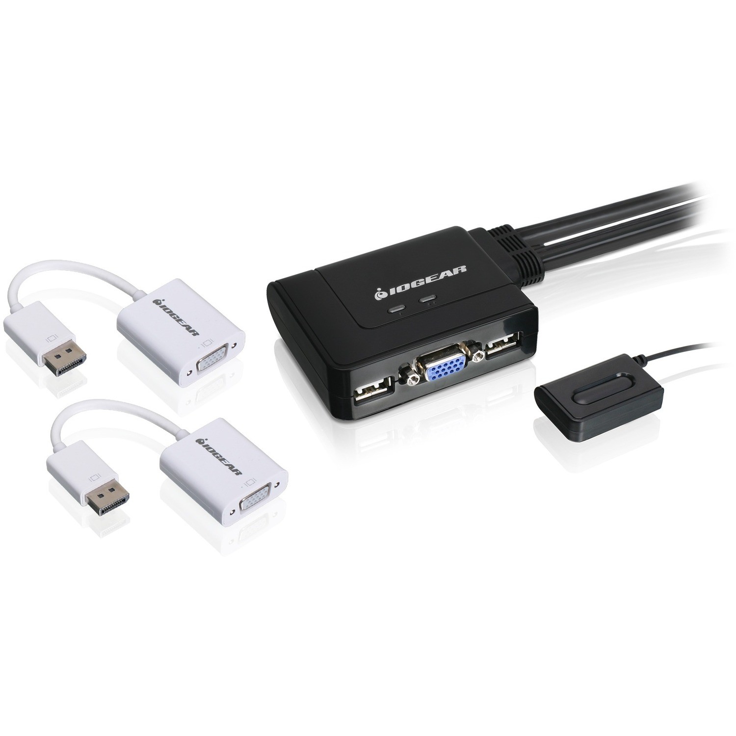 IOGEAR 2-Port VGA and DisplayPort KVM Switch Kit (gcs22dpkit)