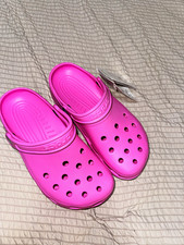 Crocs Pink Classic Clog Sandals Slip-On Strap...