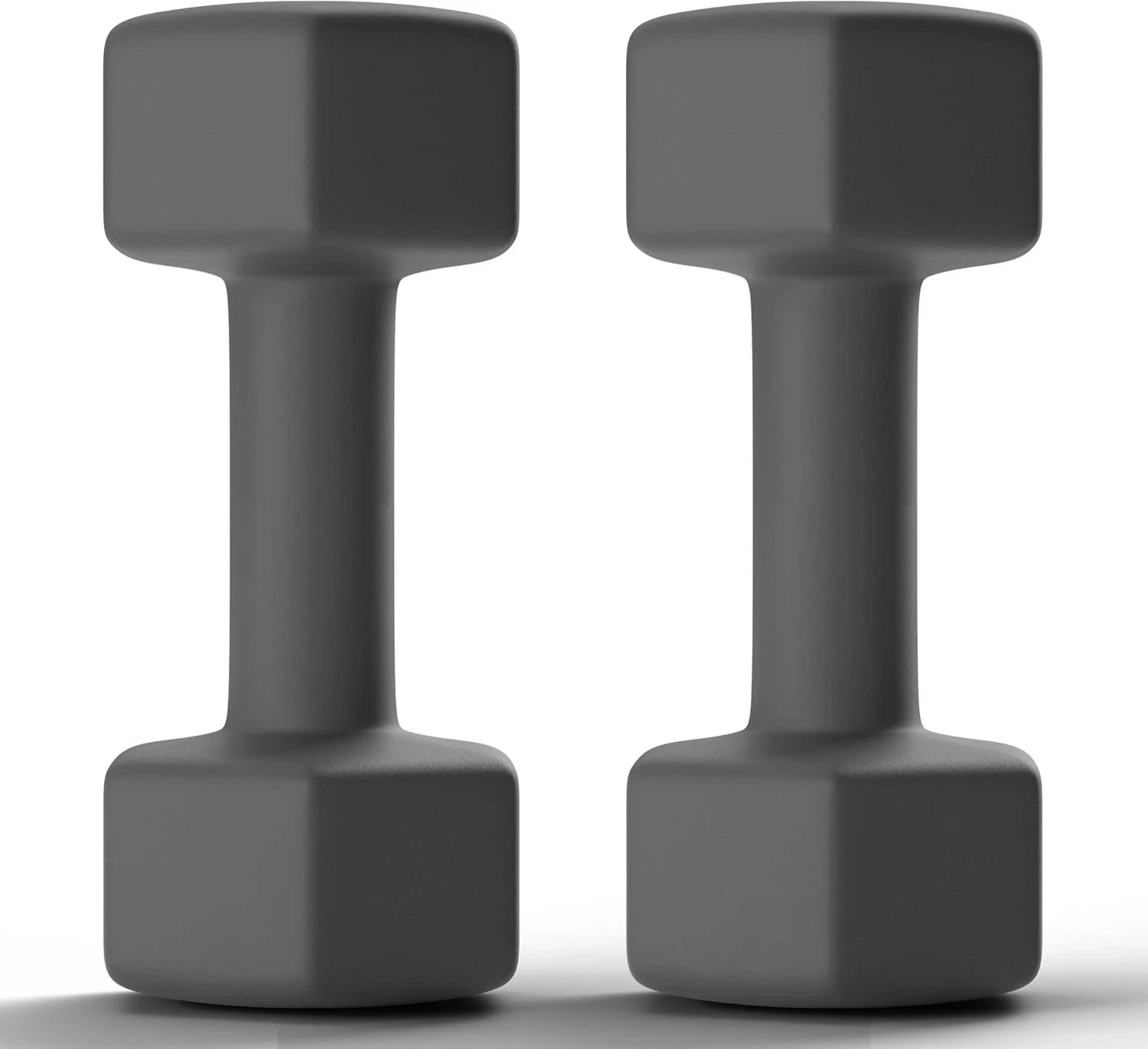 Dumbbells Set Rubber Coated Hex Hand Weights Exercise & Fitness Home Gym