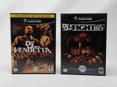 Def Jam Fight for New York + Vendetta Lot Nintendo GameCube GC Pristine Discs