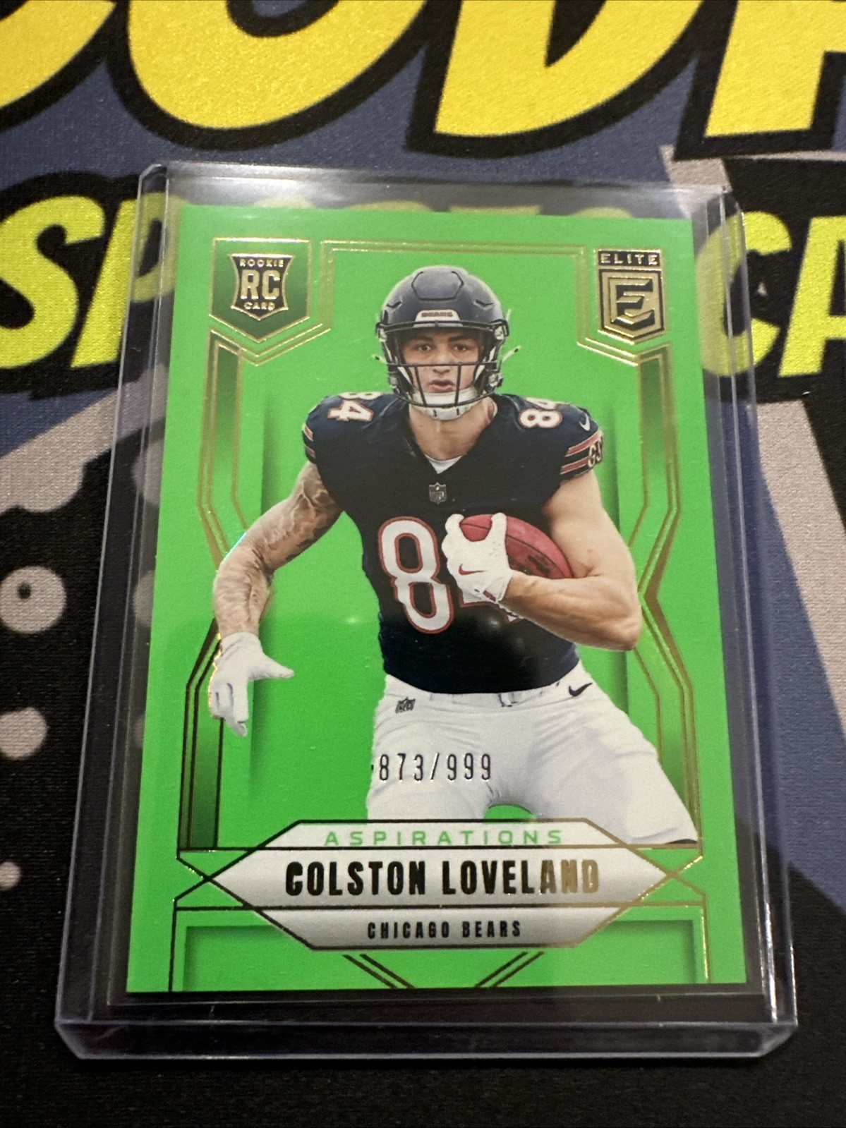 2025 Panini Donruss Elite Colston Loveland Lime Green /999 Rookie Aspirations