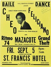 Mazacote Cheo Felliciano ORIGINAL BAILE DANCE CHEO FELICIANO POSTER #126308
