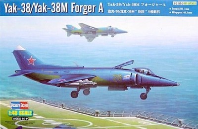Modell Yak-38/Yak-38m Forger HOBBY BOSS 1/48. Flugzeug Vstol Soviet Embarqu