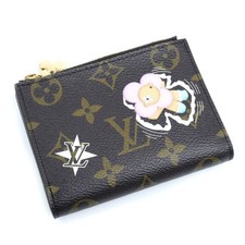 Louis Vuitton Vivienne Portefeuille Lisa Bifold Wallet Monogram Used KOER-0