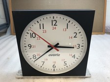 Evertz 12-in 1212L Analog Clock with NTP and Backlight w/ Power Supply READ 