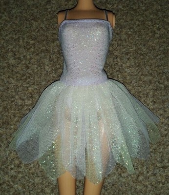 Barbie Puppenkleid Lila/Off White
