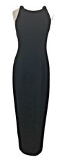 Roberta Women's Dress Size S (US 3/4) Black Sequins Sleeveless Lined Maxi Used
