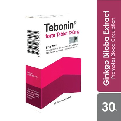 1x Tebonin Forte 120mg 30'S Ginkgo Extrakt Durchblutung KOSTENLOSER VERSAND