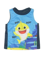 Pinkfong Boys Blue Sleeveless T-Shirt 12 Months