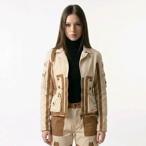 Women's COLONIAL JACKET "BRAY STEVE ALAN" BEIGE new