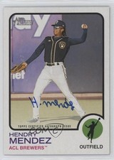 2022 Topps Heritage Minor League Edition Real One Hendry Mendez Auto 06z2