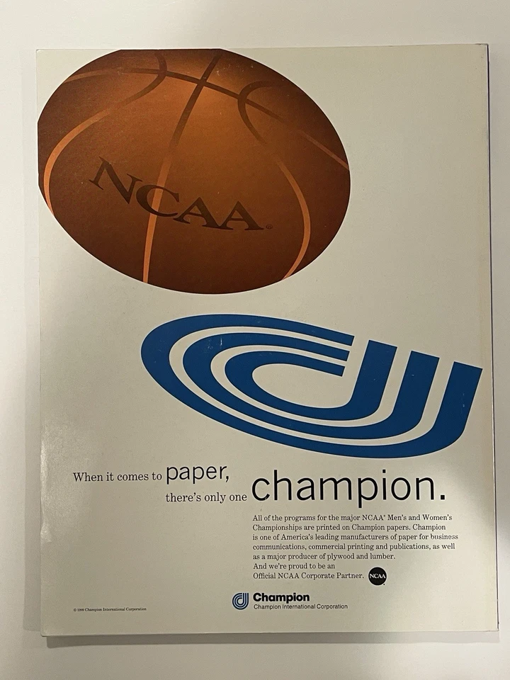 1999 Feminino NCAA Final Four Championship Program Purdue Caldeiras - Imagem 2 de 2