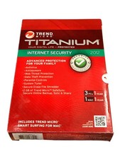 New Trend Micro Titanium "Internet Security" 2012  3 PC/1 MAC 1 Year 