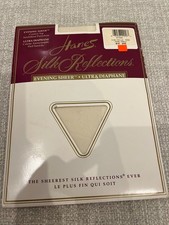 Vintage Hanes Silk Reflections Pantyhose Hosiery Evening Sheer sz CD