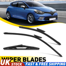 Front & Rear Wiper Blades Set For Renault Clio Mk4 2012-2019 26" 14" 10" 3Pcs