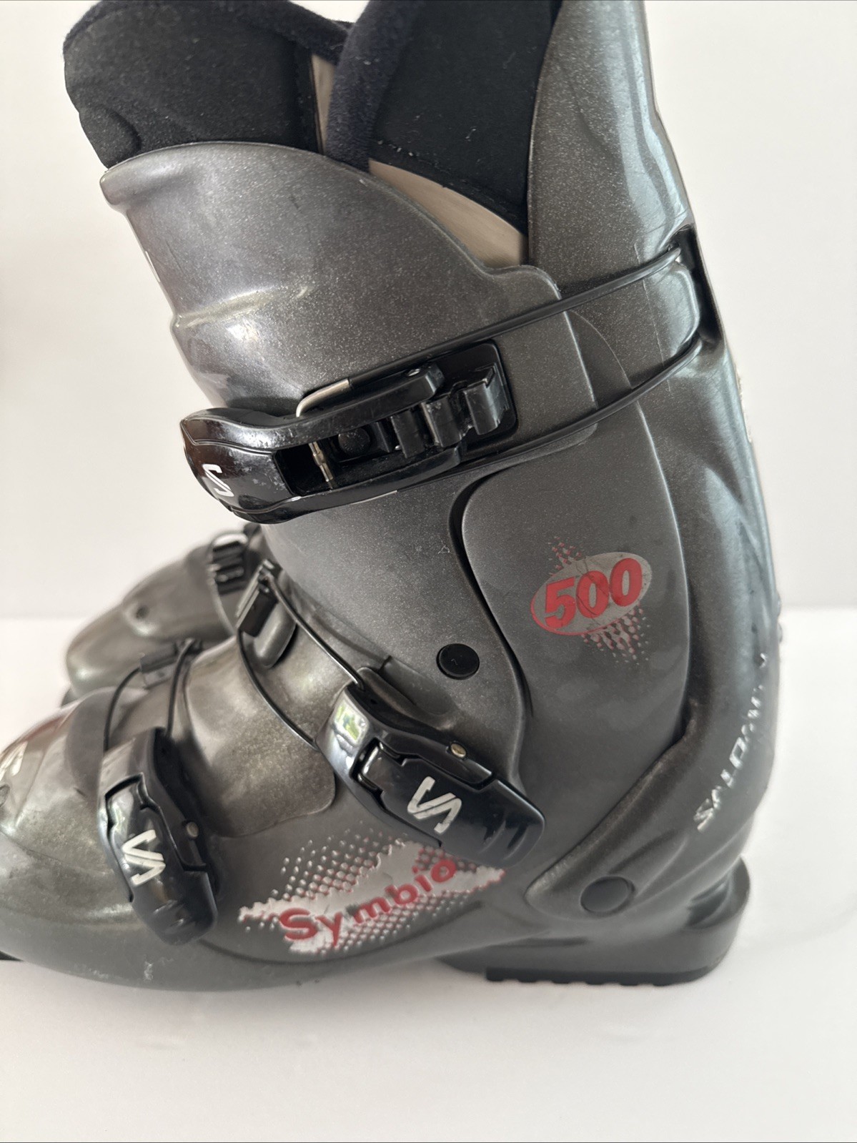 Scarponi da sci Salomon Symbio 500 grigi da uomo taglia US 12 5 Mondo 30